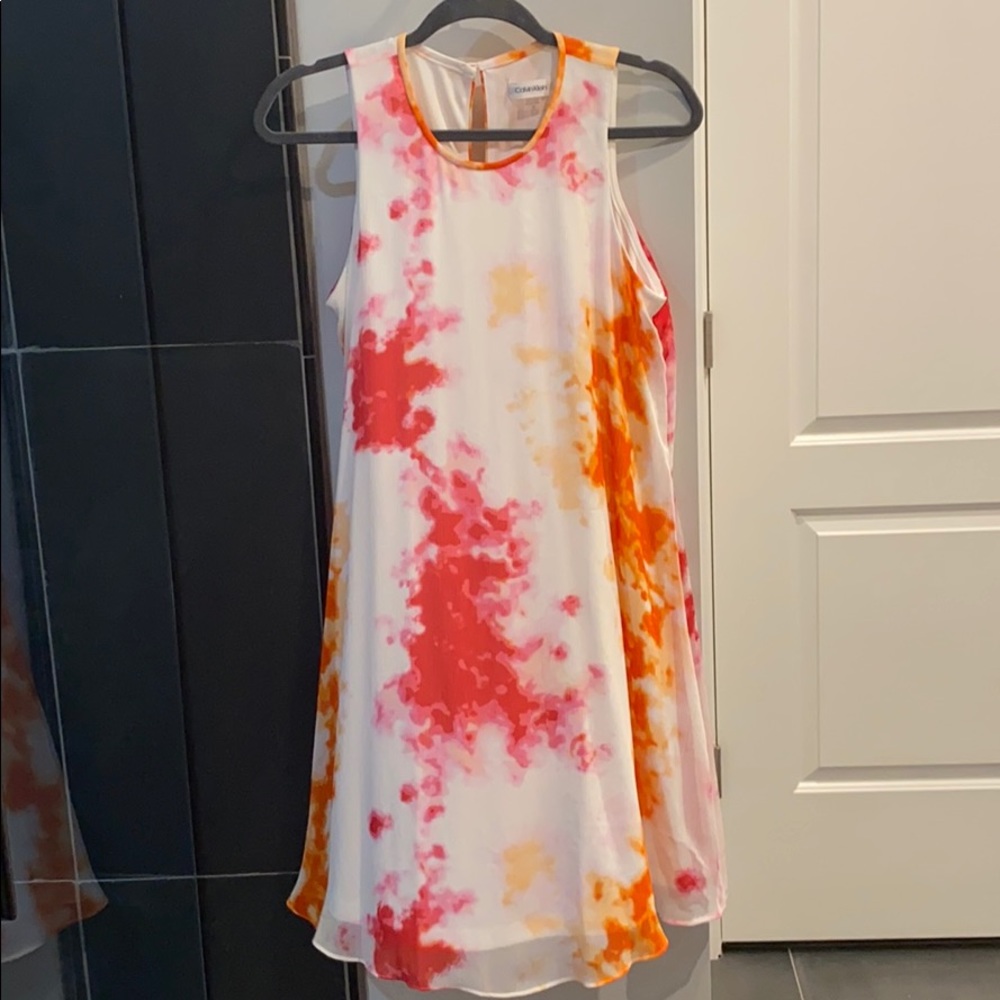 Calvin Klein tie dye dress